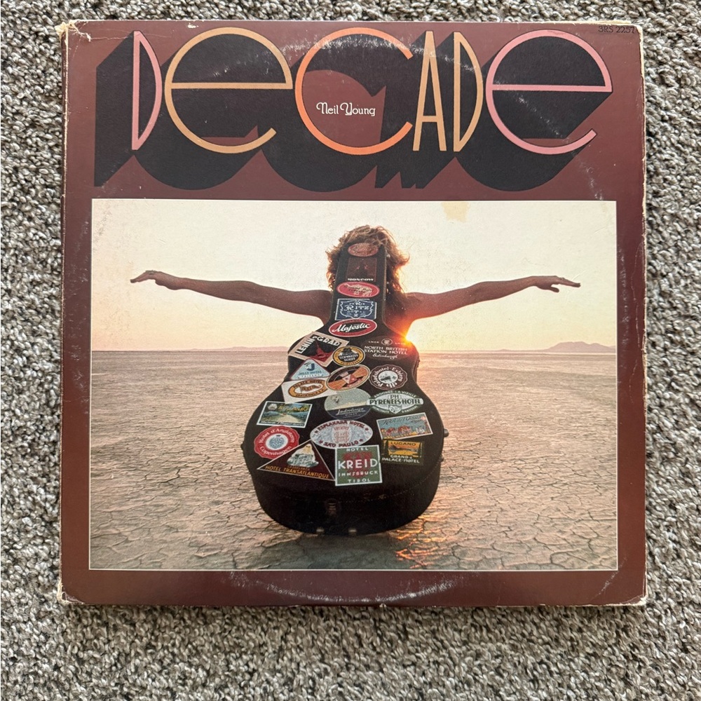 Neil Young Decade Vinyl Record - Brown Cover
